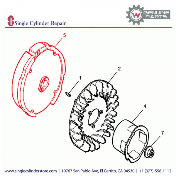 Wacker 5000070975 FLYWHEEL