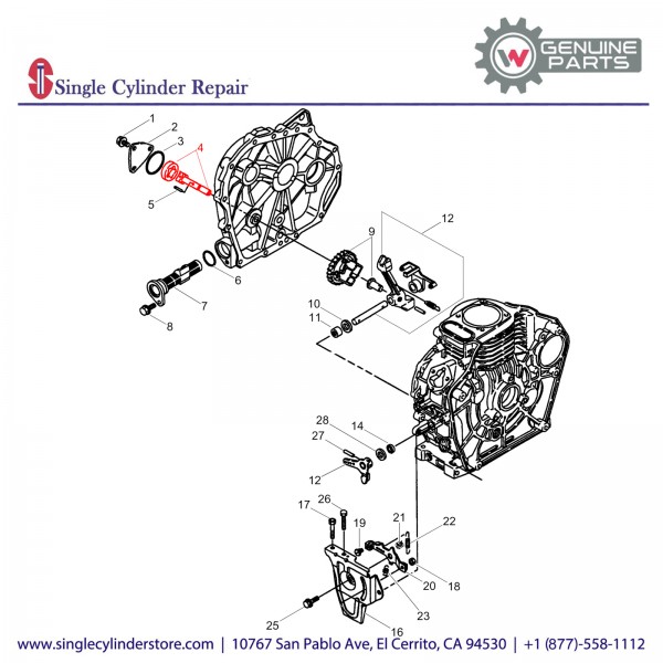 Wacker 5000073698 PUMP OIL CIRCULATION