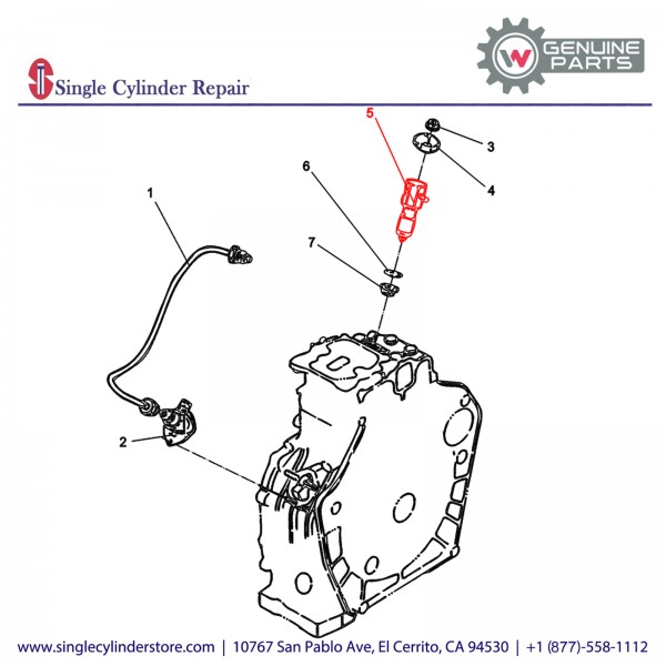 Wacker 5000073722 VALVE COMPLETE FUEL INJECTION