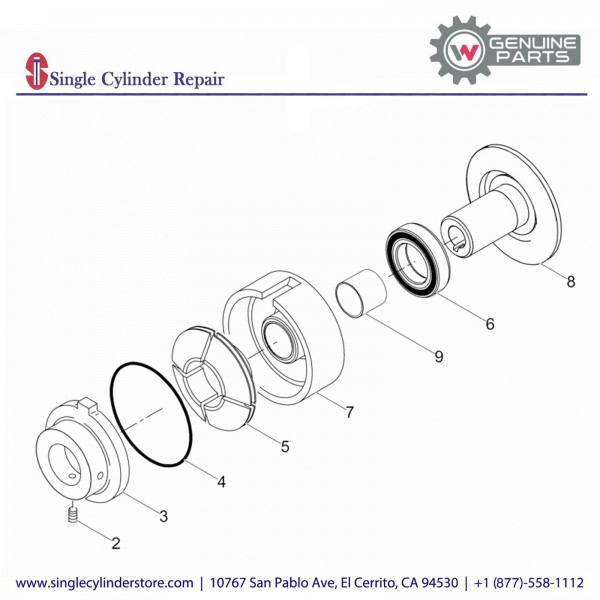 Wacker 5000074019 CLUTCH-CENTRIFUGAL W/.75 BORE