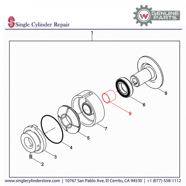 Wacker 5000074024 BUSHING CENTRIFUGAL CLUTCH