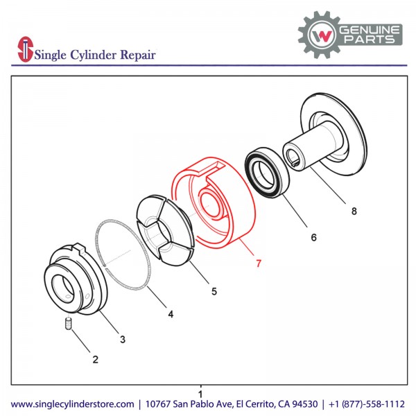 Wacker 5000074026 DRUM CENTRIFUGAL CLUTCH