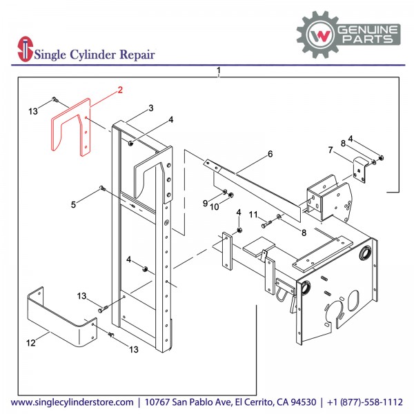 Wacker 5000074065 HOOK TRANSPORT DEVICE