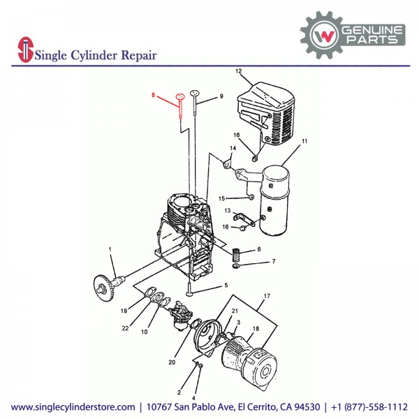 Wacker 5000075240 VALVE INTAKE