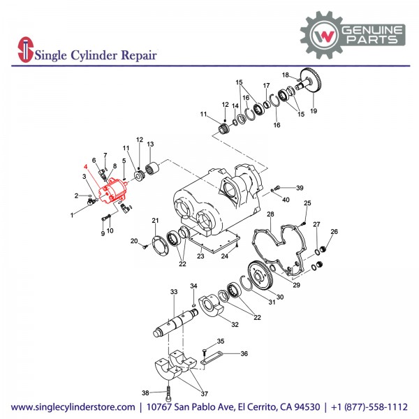 Wacker 5000075713 MOTOR-HYD.GEAR