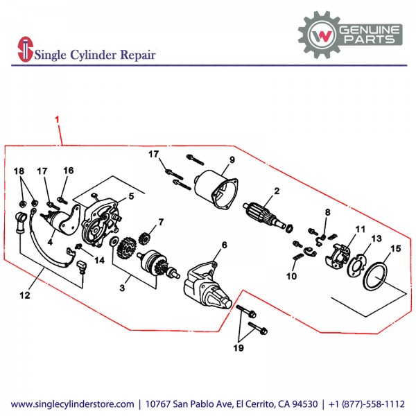 Wacker 5000075892 MOTOR ELECTRIC START