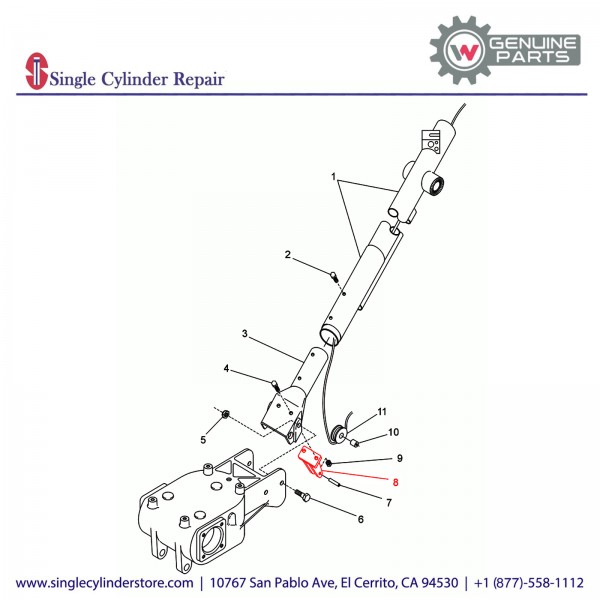 Wacker 5000076182 HOLDER PULLEY