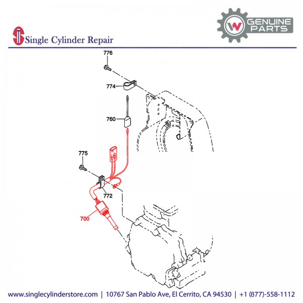 Wacker 5000077425 SENSOR OIL ALERT