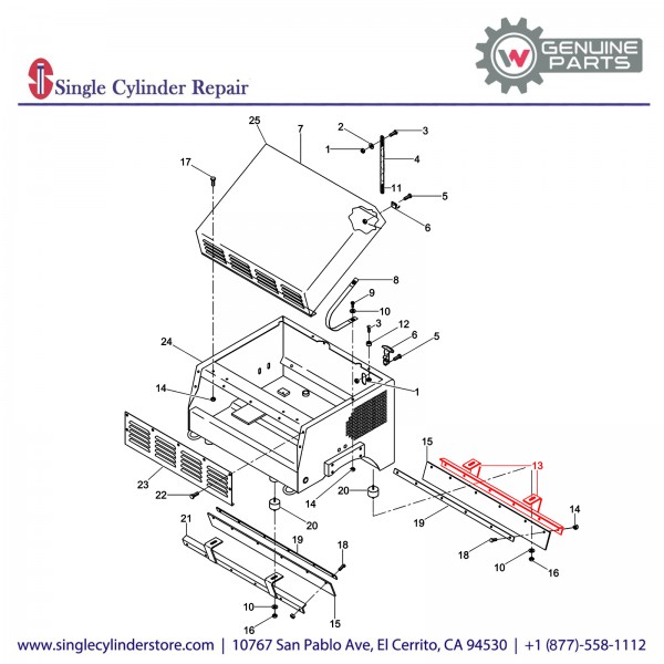 Wacker 5000079203 MOUNT SCRAPER CENTER