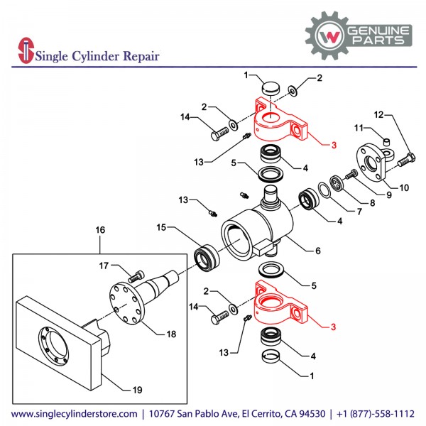 Wacker 5000079747 HOUSING MACHINED