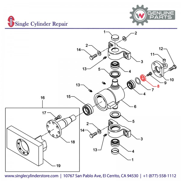 Wacker 5000080057 HOLDER SHAFT