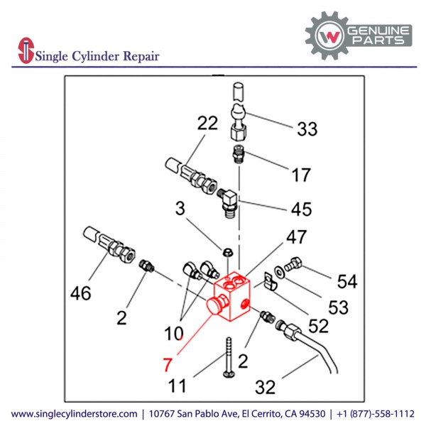 Wacker 5000080557 VALVE NEEDLE