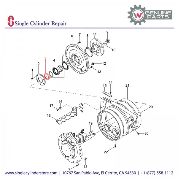 Wacker 5000081107 SEAL SHAFT 80 X 100 X 10,B1