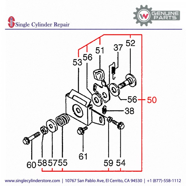 Wacker 5000081536 BRACKET ASSEMBLY, REGULATOR