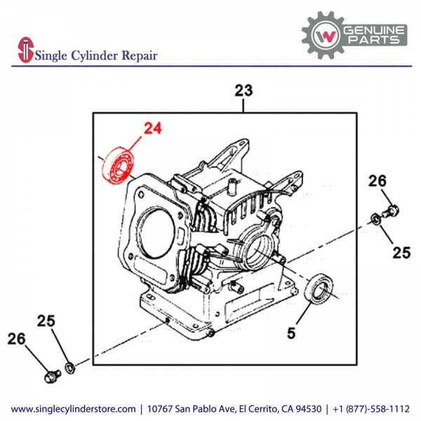 Wacker 5000082018 BEARING 6205SH (KOYO)