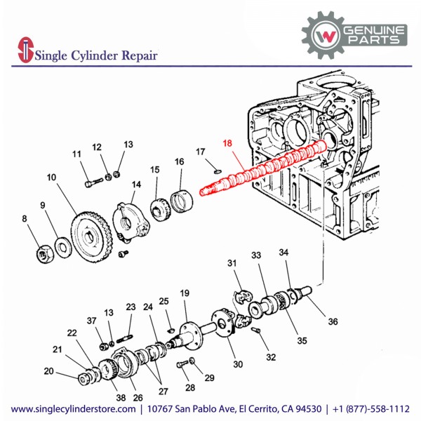 Wacker 5000082063 Camshaft