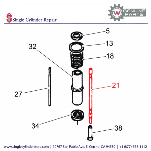 Wacker 5000082084 ROD PUSH