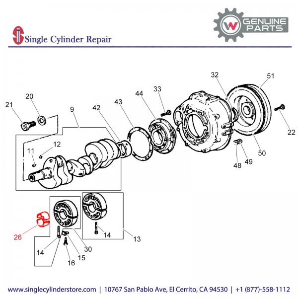 Wacker 5000082092 BEARING SUPPORT, STD