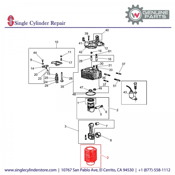 Wacker 5000082120 Cylinder