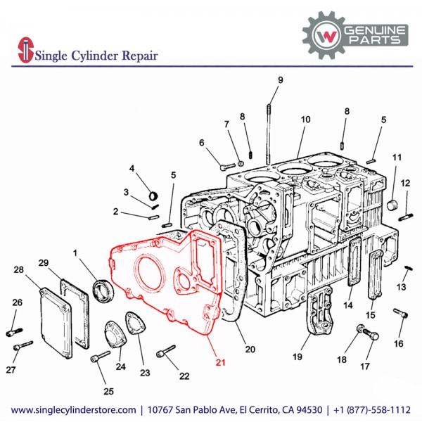 Wacker 5000082262 COVER GEAR