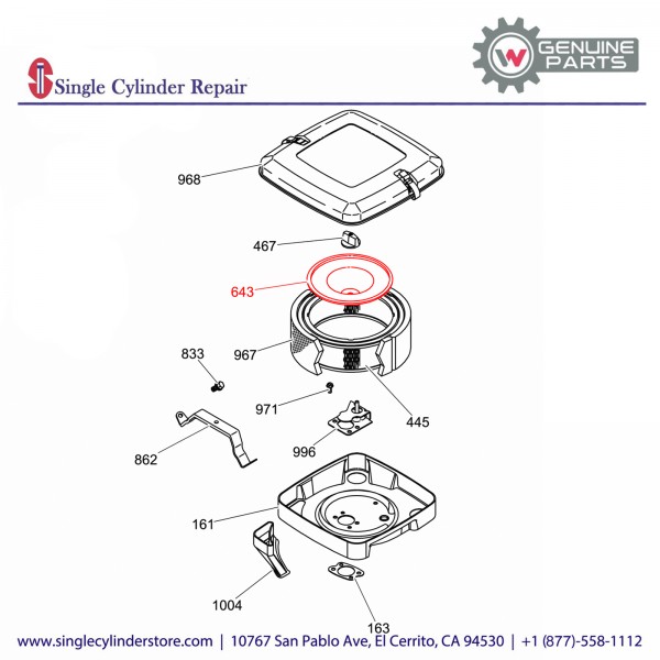 Wacker 5000082604 HOLDER AIR CLEANER