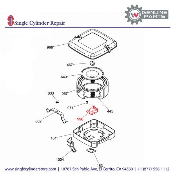 Wacker 5000082605 GUARD SHIELD, CARBURETOR