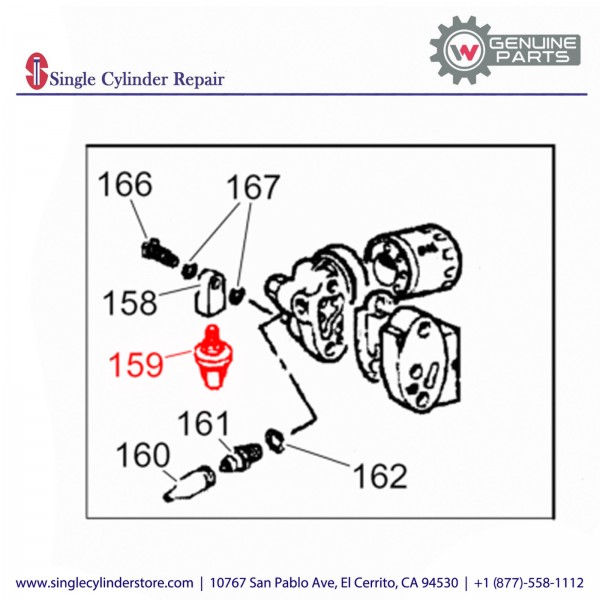 Wacker 5000083005 SWITCH OIL PRESSURE SENSOR