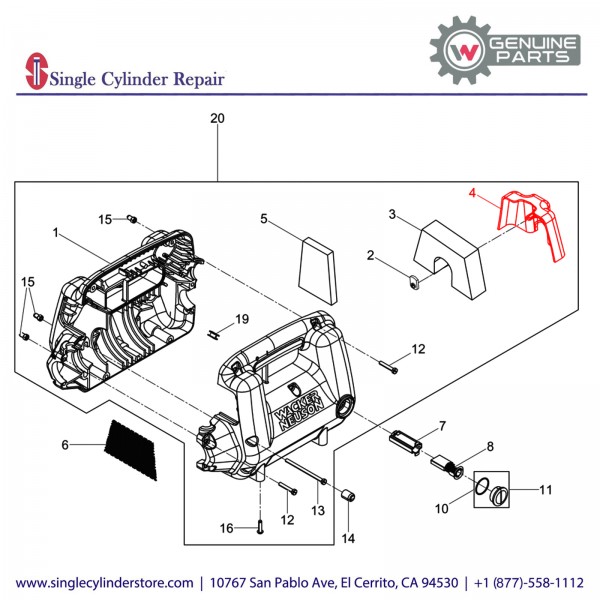 Wacker 5000083049 COVER ASSEMBLY