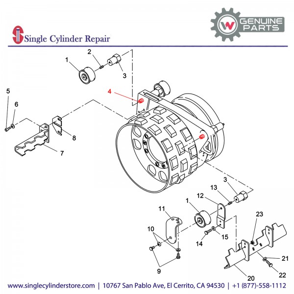 Wacker 5000083381 STUD SHOCKMOUNT