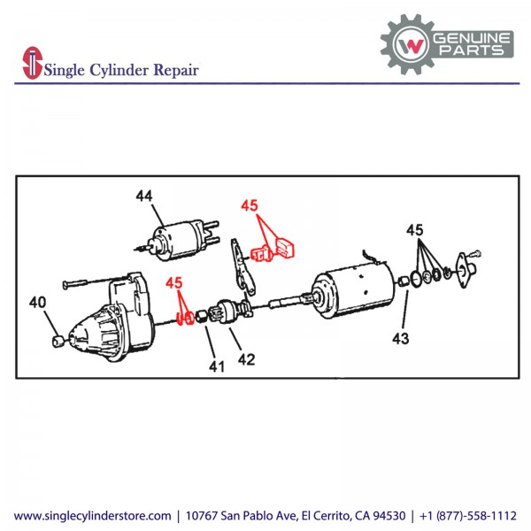 Wacker 5000083964 STARTER REPAIR KIT