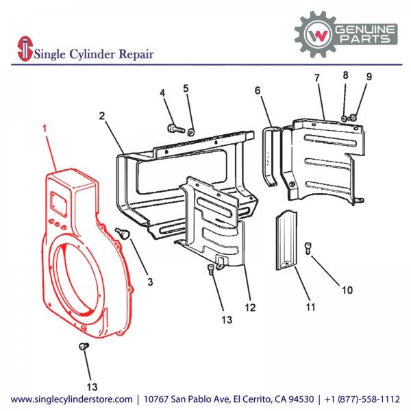 Wacker 5000084154 COVER SHROUD