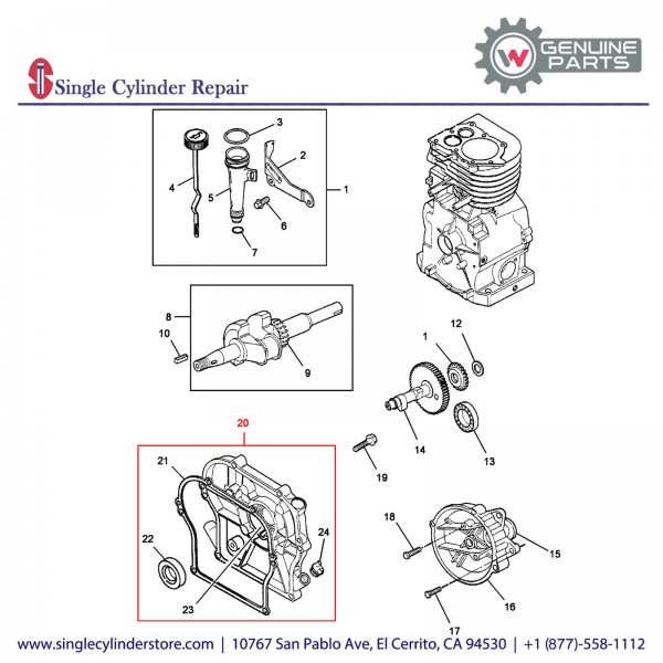 Wacker 5000084695 COVER CRANKCASE