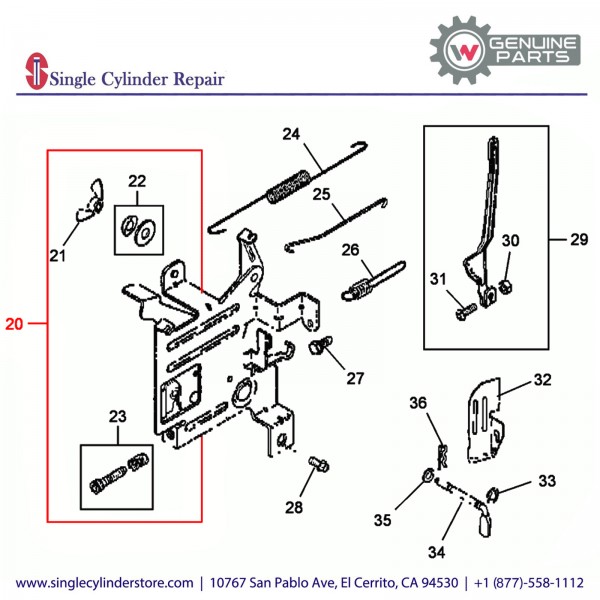 Wacker 5000084799 PLATE GOVERNOR