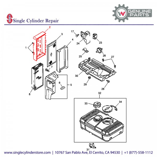 Wacker 5000084806 COVER AIR CLEANER