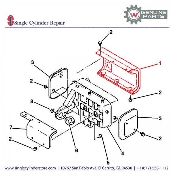 Wacker 5000085572 COVER MUFFLER