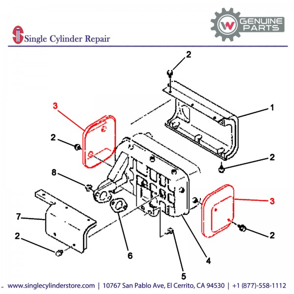 Wacker 5000085573 COVER MUFFLER