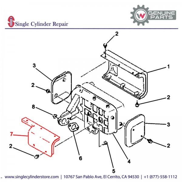 Wacker 5000085574 COVER MUFFLER