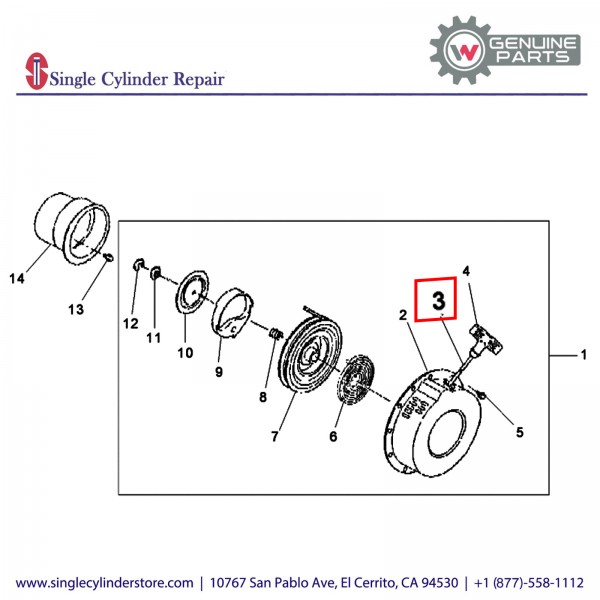 Wacker 5000085580 ROPE STARTER