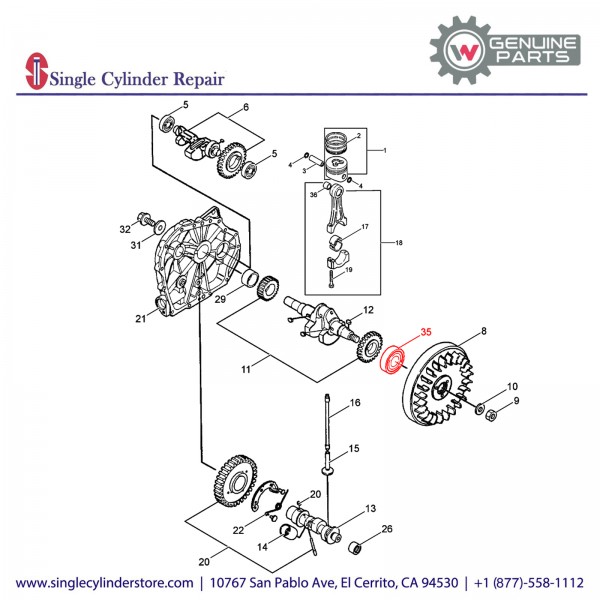 Wacker 5000085599 BEARING