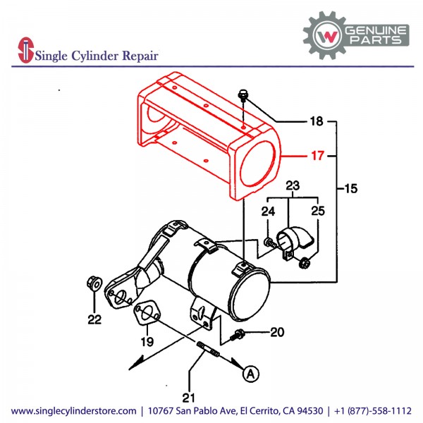 Wacker 5000085606 COVER MUFFLER