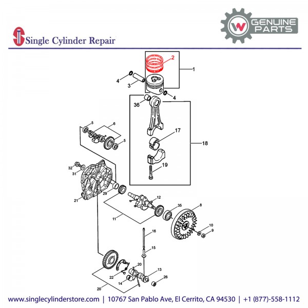 Wacker 5000085739 SET PISTON RINGS