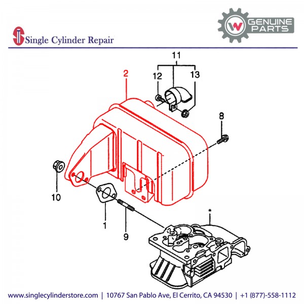 Wacker 5000085753 MUFFLER