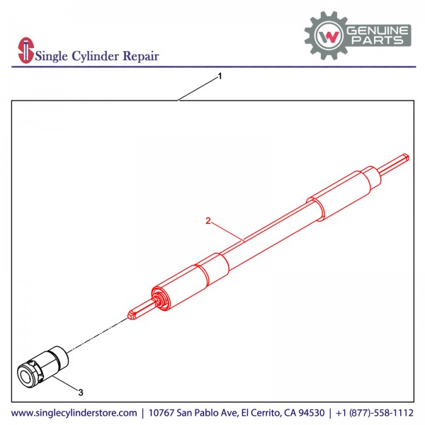 Wacker 5000086246 CORE FLEXSHAFT, SM1E