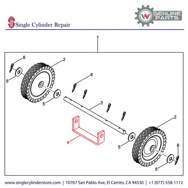 Wacker 5000086263 PLATE AXLE