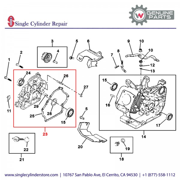 Wacker 5000086820 COVER CRANKCASE