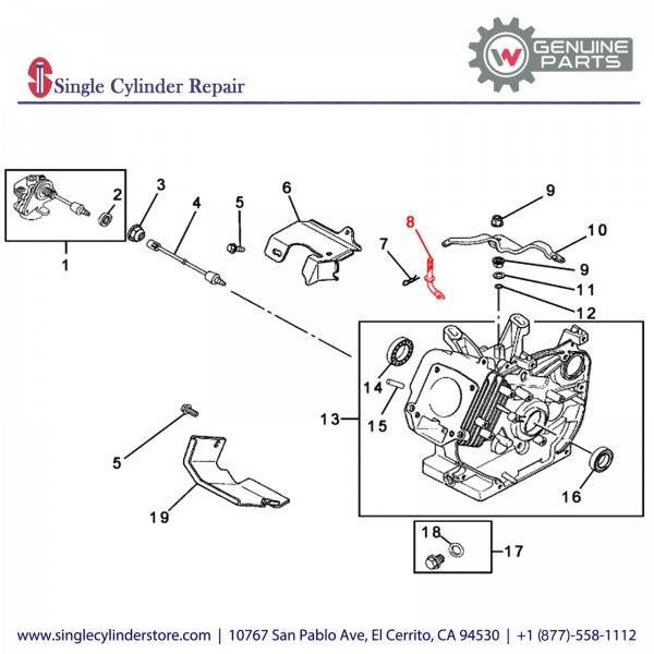 Wacker 5000086838 CRANK GOVERNOR