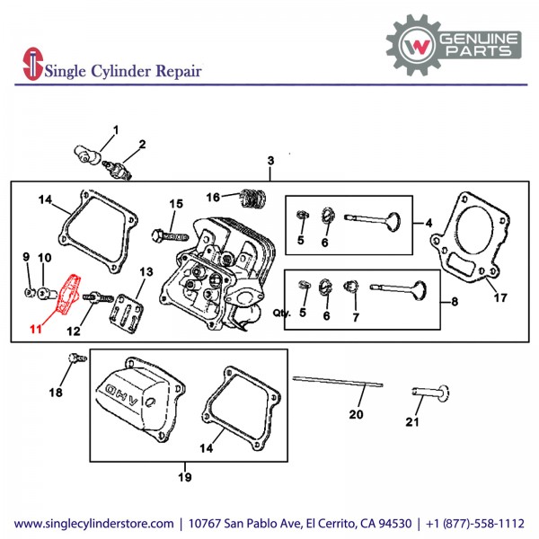 Wacker 5000086860 Rocker Arm