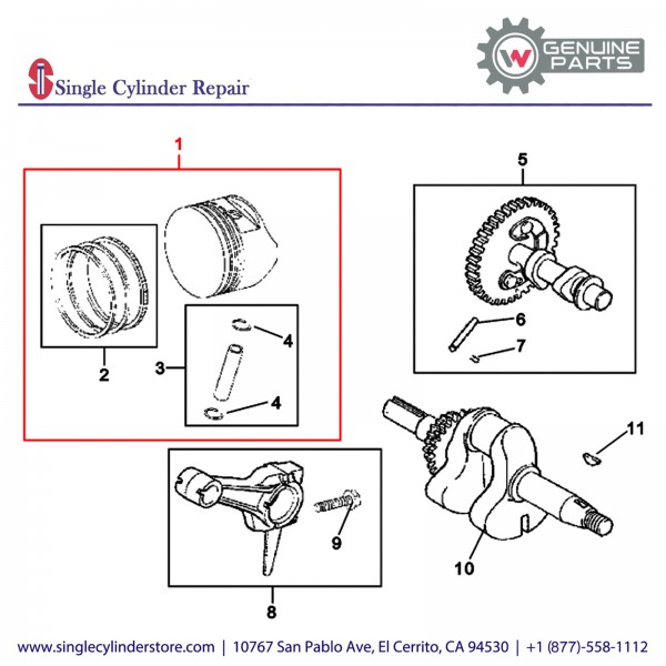 Wacker 5000086865 PISTON ASSY