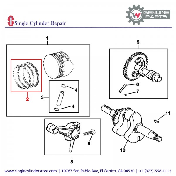 Wacker 5000086866 SET PISTON RINGS