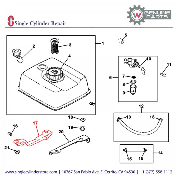 Wacker 5000086904 BRACKET FUEL TANK